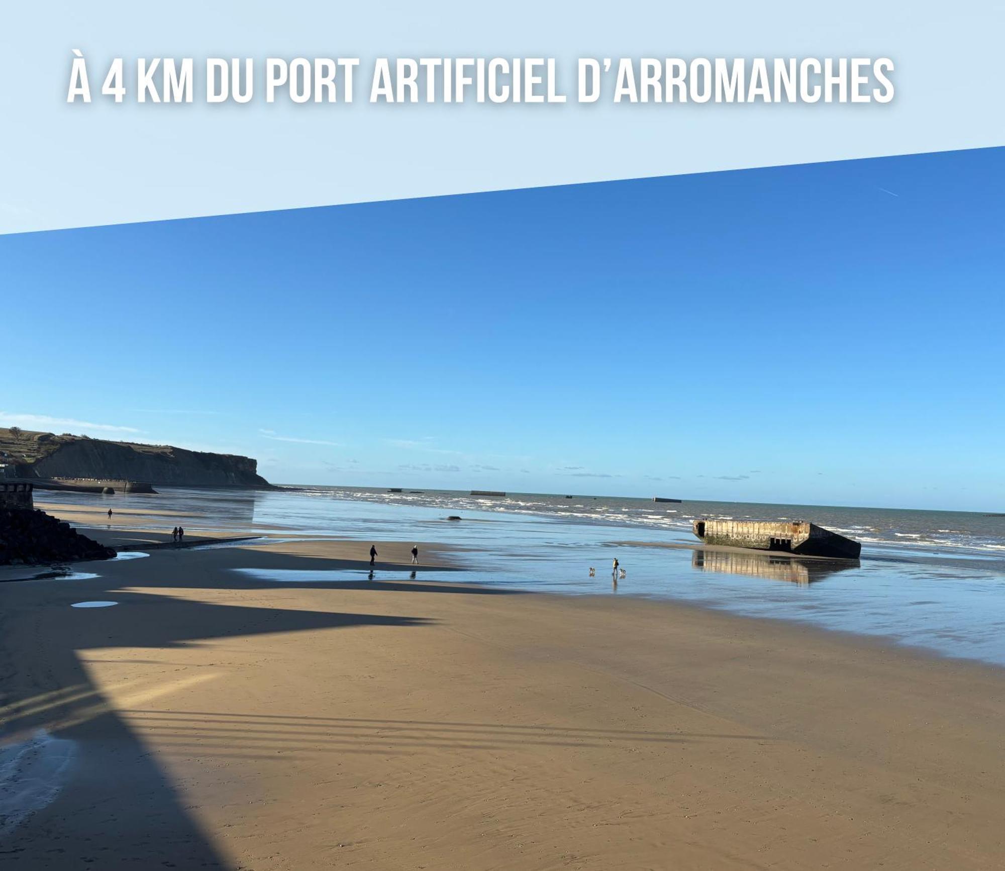 Les Dunes, Maison Neuve 8 P Bien Equipee Jardin Clos, Parking, Garage A 850 M De La Plage Et Centre Bourg, Sur Plages Du Debarquement Pres Arromanches Et Bayeux Asnelles Ngoại thất bức ảnh