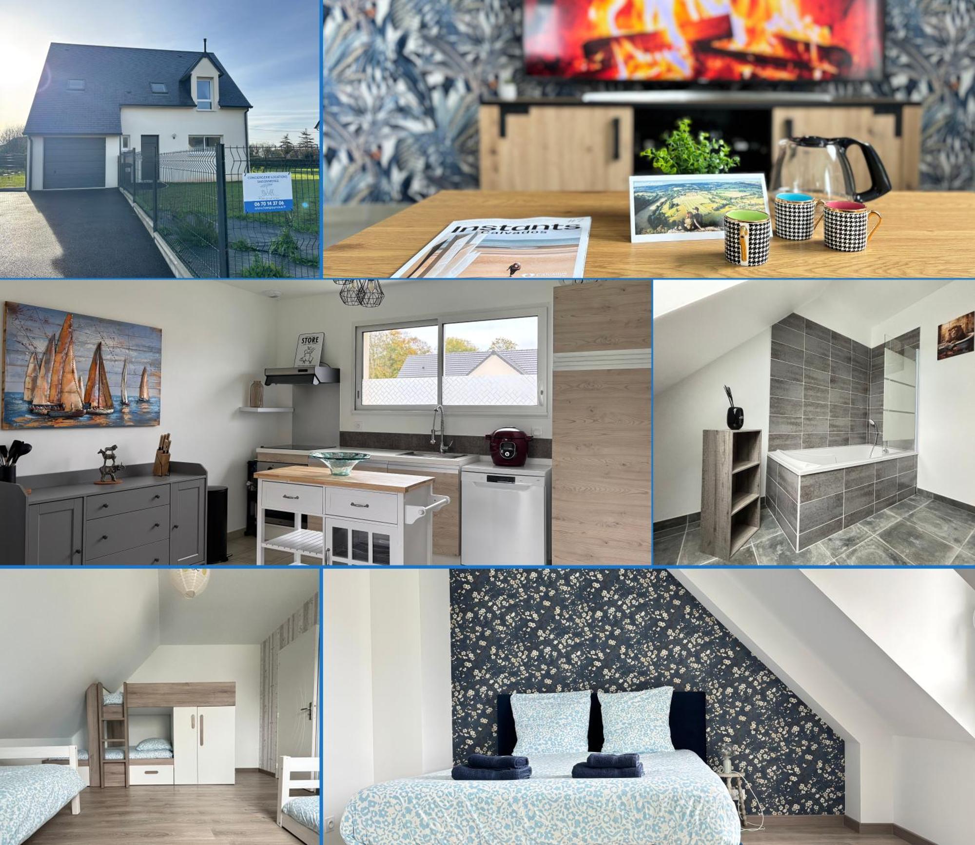 Les Dunes, Maison Neuve 8 P Bien Equipee Jardin Clos, Parking, Garage A 850 M De La Plage Et Centre Bourg, Sur Plages Du Debarquement Pres Arromanches Et Bayeux Asnelles Ngoại thất bức ảnh